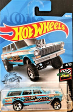 Load image into Gallery viewer, Hot Wheels 2019 '64 Nova Wagon Gasser Sky Blue #198 HW Race Day 4/10 New