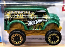 Load image into Gallery viewer, Hot Wheels 2018 Monster Dairy Delivery Green #76 Holiday Racers 3/6 New