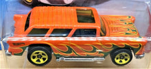 Load image into Gallery viewer, Hot Wheels 2018 Classic '55 Nomad Orange #349 HW Flames New