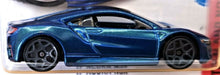 Load image into Gallery viewer, Hot Wheels 2016 '17 Acura NSX #108 Blue THEN and NOW Series 8/10 New