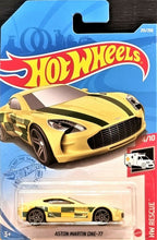 Load image into Gallery viewer, Hot Wheels 2021 Aston Martin One-77 Light Yellow #215 HW Rescue 4/10 New