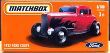 Load image into Gallery viewer, Matchbox 2021 1932 Ford Coupe Red MBX Highway 8/100 New Sealed Box