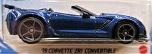 Load image into Gallery viewer, Hot Wheels 2020 '19 Corvette ZR1 Convertible Blue #144 Factory Fresh 2/10 New