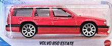 Load image into Gallery viewer, Hot Wheels 2021 Volvo 850 Estate Red #43 Factory Fresh 2/10 New Long Card