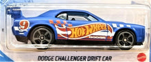 Load image into Gallery viewer, Hot Wheels 2021 Dodge Challenger Drift Car Blue #241 HW Race Team 9/10 New