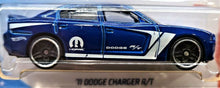 Load image into Gallery viewer, Hot Wheels 2019 '11 Dodge Charger R/T Blue #158 Muscle Mania 10/10 New Long Card