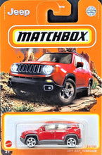 Load image into Gallery viewer, Matchbox 2021 2019 Jeep Renegade Red #26/100 MBX Off-Road New Long Card