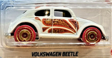 Load image into Gallery viewer, Hot Wheels 2021 Volkswagen Beetle White #96 Holiday Racers 4/5 New Long Card