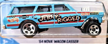 Load image into Gallery viewer, Hot Wheels 2019 '64 Nova Wagon Gasser Sky Blue #198 HW Race Day 4/10 New
