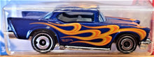 Load image into Gallery viewer, Hot Wheels 2019 '57 Chevy Dark Blue #9 HW Flames 6/10 New Long Card