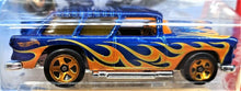 Load image into Gallery viewer, Hot Wheels 2018 Classic '55 Nomad Blue #146 HW Flames 6/10 New