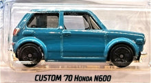 Load image into Gallery viewer, Hot Wheels 2021 Custom '70 Honda N600 Teal #187 HW J-Imports 7/10 New Long Card