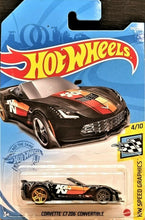 Load image into Gallery viewer, Hot Wheels 2021 Corvette C7 Z06 Convertible Black #114 HW Speed Graphics 4/10