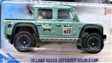 Load image into Gallery viewer, Hot Wheels 2018 '15 Land Rover Defender Double Cab Eggshell Green #158 New