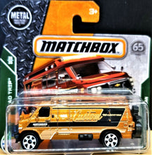 Load image into Gallery viewer, Matchbox 2018 '95 Custom Chevy Van Brown #102 MBX Road Trip 26/35 New