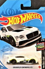 Load image into Gallery viewer, Hot Wheels 2021 2018 Bentley Continental GT3 Racing White #133 HW Race Day 7/10