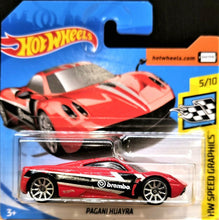 Load image into Gallery viewer, Hot Wheels 2019 Pagani Huayra Red #148 HW Speed Graphics 5/10 New