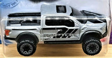 Load image into Gallery viewer, Hot Wheels 2021 '17 Ford F-150 Raptor Silver #167 HW Torque 5/5 New Long Card