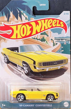 Load image into Gallery viewer, Hot Wheels 2021 '69 Camaro Convertible Yellow Hot Wheels Convertibles 2/10 New