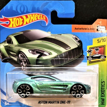 Load image into Gallery viewer, Hot Wheels 2018 Aston Martin One-77 Green #117 HW Exotics 5/10 New