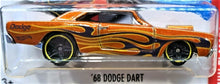Load image into Gallery viewer, Hot Wheels 2017 '68 Dodge Dart Orange #249 HW Flames 8/10 New