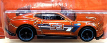 Load image into Gallery viewer, Hot Wheels 2021 '18 Camaro SS Orange & Blue Series 3/6 New Long Card