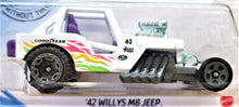 Load image into Gallery viewer, Hot Wheels 2020 '42 Willys MB Jeep White #139 Baja Blazers 6/10 New Long Card