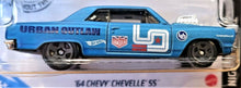 Load image into Gallery viewer, Hot Wheels 2020 '64 Chevy Chevelle SS Satin Blue #247 Nightburnerz 10/10 New