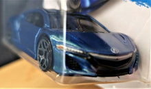 Load image into Gallery viewer, Hot Wheels 2016 '17 Acura NSX #108 Blue THEN and NOW Series 8/10 New