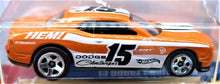 Load image into Gallery viewer, Hot Wheels 2018 '15 Dodge Challenger SRT Orange 50th Anniversary Throwback 10/10