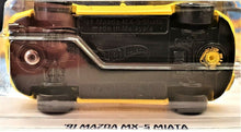 Load image into Gallery viewer, Hot Wheels 2020 '91 Mazda MX-5 Miata #208 HW Roadsters 1/5 New Long Card