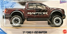 Load image into Gallery viewer, Hot Wheels 2021 '17 Ford F-150 Raptor Red-Brown #167 HW Torque 5/5 New Long Card