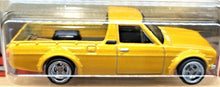 Load image into Gallery viewer, Hot Wheels 2020 '75 Datsun Sunny Truck (B120) Yellow Japan Historics 3 4/5 New