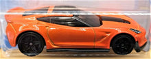 Load image into Gallery viewer, Hot Wheels 2020 Corvette C7 Z06 Orange #200 Factory Fresh 5/10 New Long Card