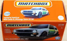Load image into Gallery viewer, Matchbox 2021 1976 Volkswagen Golf MK1 White MBX Metro #33/100 New Sealed Box