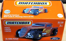 Load image into Gallery viewer, Matchbox 2021 '35 Ford Coupe Brick Red MBX Showroom #85/100 New Sealed Box