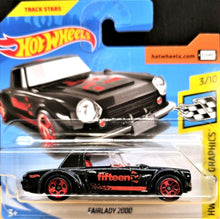 Load image into Gallery viewer, Hot Wheels 2018 Fairlady 2000 Black #344 HW Speed Graphics 3/10 New