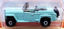 Load image into Gallery viewer, Matchbox 2021 1948 Willys Jeepster Mint Green MBX Off-Road #67/100 New Long Card