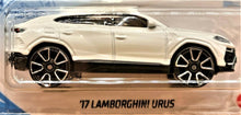Load image into Gallery viewer, Hot Wheels 2021 '17 Lamborghini Urus White #64 Factory Fresh 4/10 New Long Card