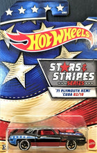 Load image into Gallery viewer, Hot Wheels 2020 '71 Plymouth Hemi 'Cuda Black Stars & Stripes 2/10 New Long Card