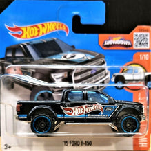 Load image into Gallery viewer, Hot Wheels 2016 '15 Ford F-150 Black #141 HW Hot Trucks #1/10 New