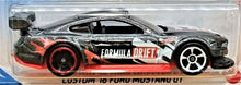 Load image into Gallery viewer, Hot Wheels 2021 Custom '18 Ford Mustang GT Anthracite #127 HW Drift 4/5 New Long