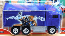 Load image into Gallery viewer, Hot Wheels 2021 Hiway Hauler 2 Purple Pop Culture Marvel 4/5 New - Taskmaster