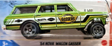 Load image into Gallery viewer, Hot Wheels 2020 '64 Nova Wagon Gasser Green #174 Muscle Mania 2/10 New Long Card