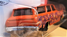 Load image into Gallery viewer, Hot Wheels 2020 '64 Chevy Nova Wagon Orange #141 HW Flames 3/10 New Long Card