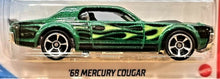 Load image into Gallery viewer, Hot Wheels 2021 '68 Mercury Cougar Green #207 HW Flames 2/5 New Long Card