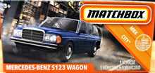 Load image into Gallery viewer, Matchbox 2020 Mercedes-Benz S123 Wagon Blue #13 MBX City New Sealed Box