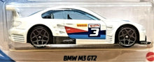 Load image into Gallery viewer, Hot Wheels 2021 BMW M3 GT2 White Pearl #57 HW Race Day 4/10 New Long Card