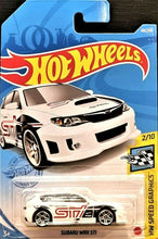 Load image into Gallery viewer, Hot Wheels 2021 Subaru WRX STI White #68 HW Speed Graphics 2/10 New Long Card