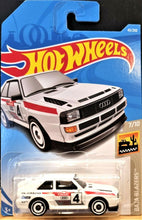 Load image into Gallery viewer, Hot Wheels 2019 '84 Audi Sport Quattro White #43 Baja Blazers 7/10 New Long Card